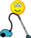 Stofzuigende emoticon